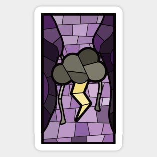 Virgil Stained Glass Sticker